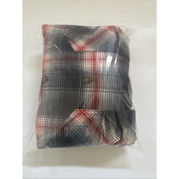 Pendleton Burnside Flannel Shirt Mens XL Flap Pockets Plaid EUC Collared - Picture 8 of 8